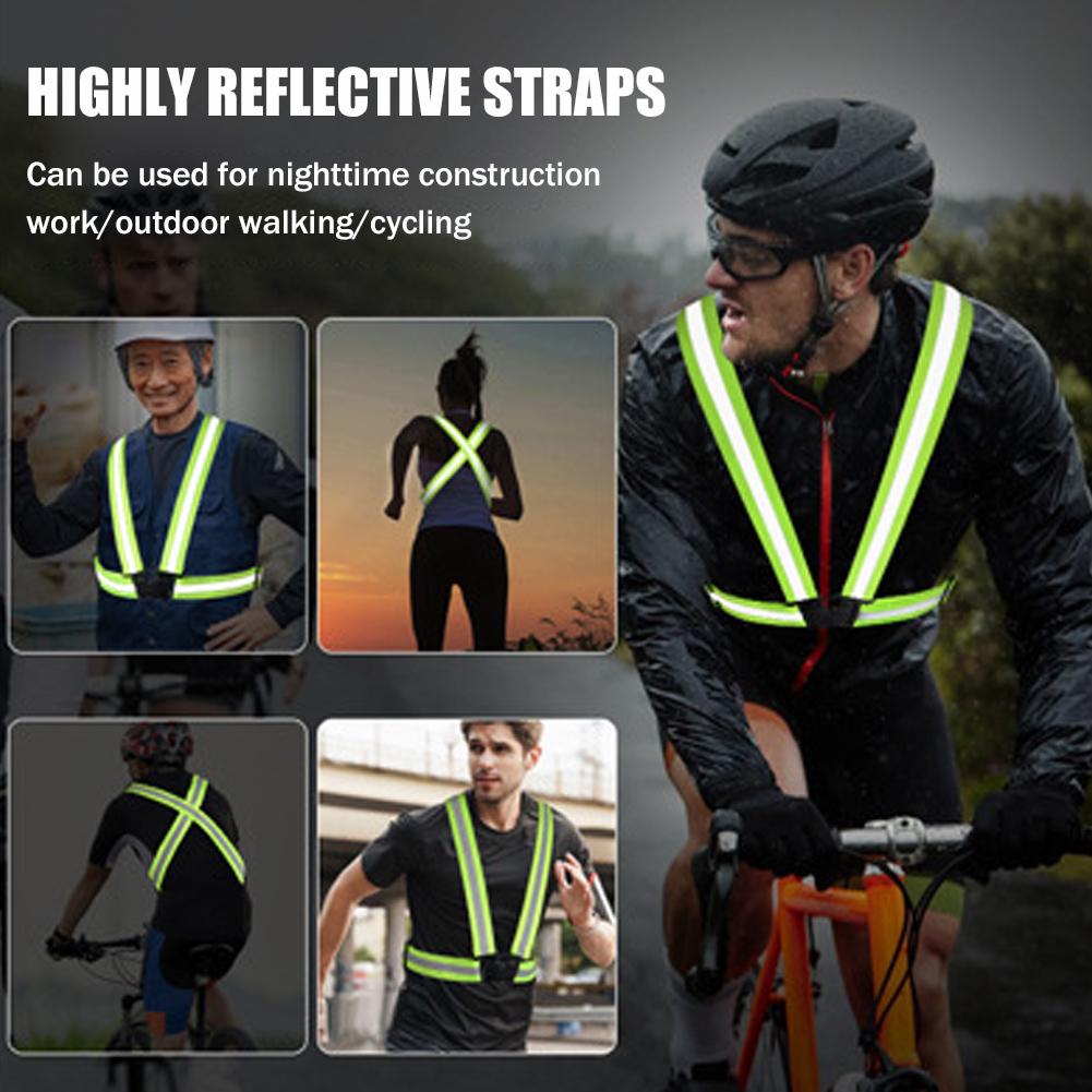 Reflective Vest Cycling - High Visibility Reflective Vest High Elasticity