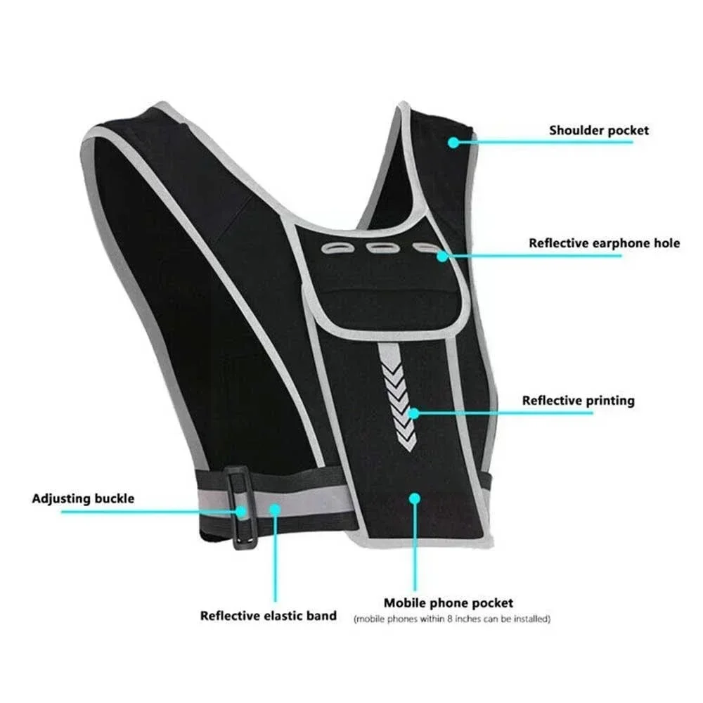 1Pcs Reflective Running Vest,  - Reflective Vest Cycling recension och pris