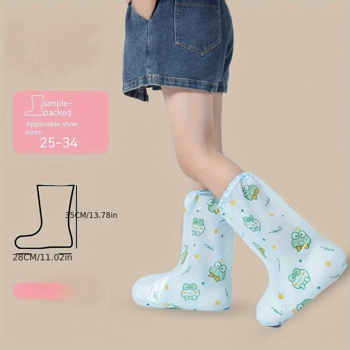 10pc Frog Cartoon Shoe Covers  - Cycling Shoes For Commute recension och pris