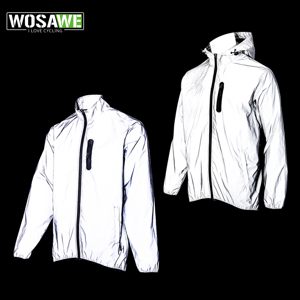 WOSAWE Men's Fully Reflective  - Cycling Rain Jacket Commute recension och pris
