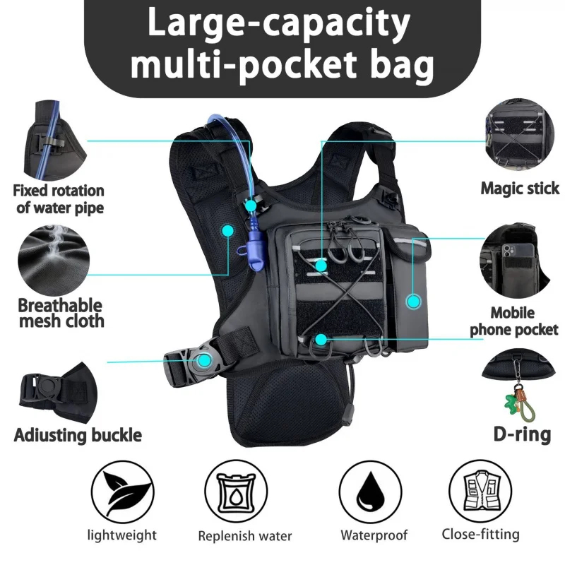 ​High-Quality Tactical Vest Ch - Reflective Vest Cycling recension och pris