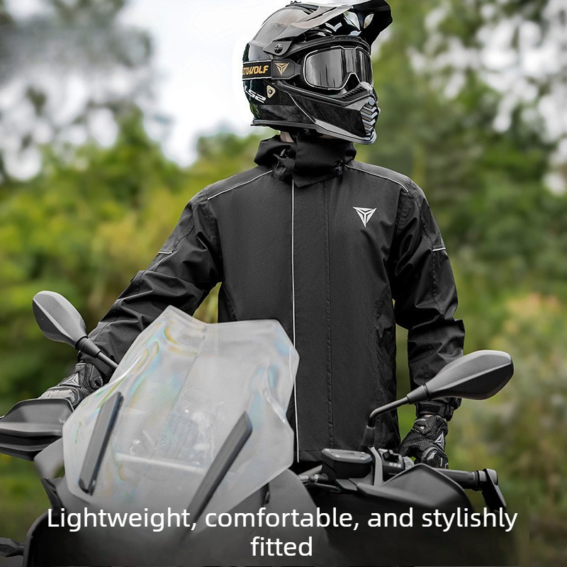 Motorcycle Rain Suit Waterproo - Cycling Rain Jacket Commute recension och pris