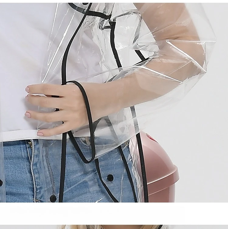 Transparent EVA Belted Long Ra - Waterproof Cycling Commute recension och pris