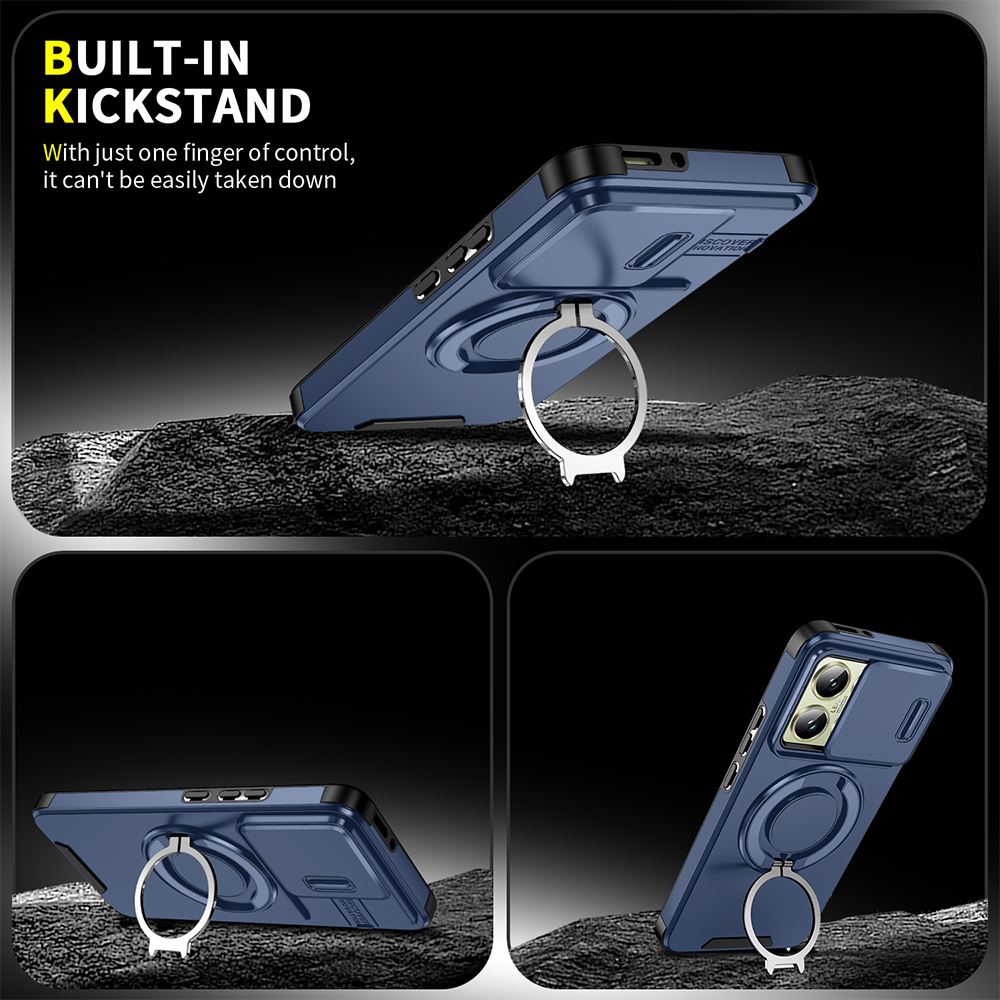 Magnetic Rugged Phone Case For - Kickstand Adjustable recension och pris