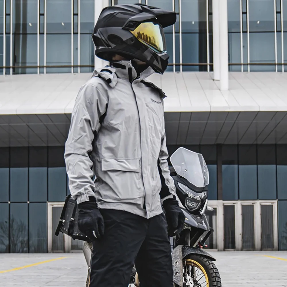 Motorcycle Raincoat Men Women  - Cycling Rain Jacket Commute recension och pris