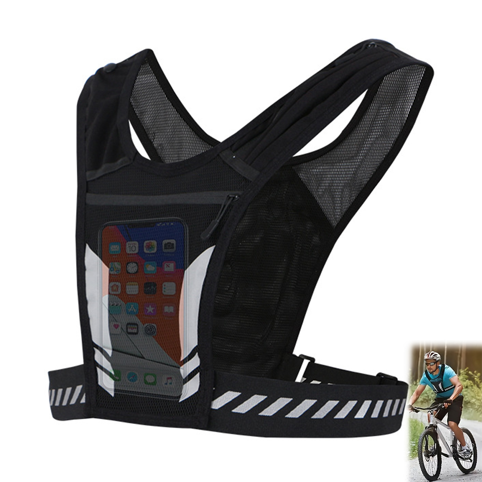 Sport Vest Phone Bag Reflectiv - Reflective Vest Cycling recension och pris
